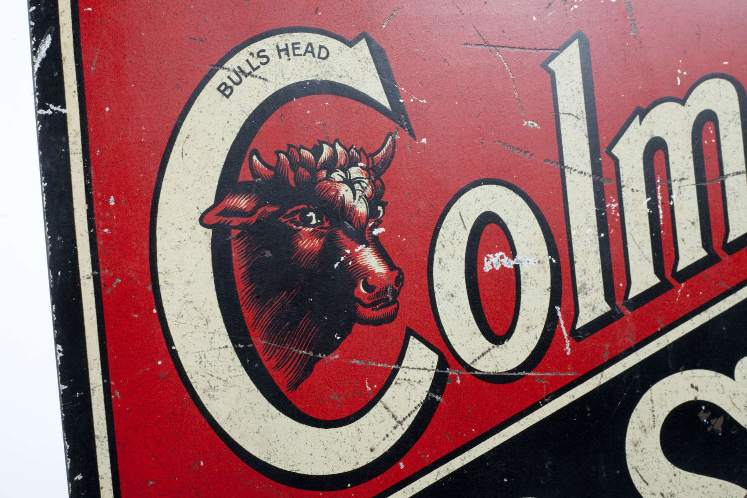 Original tin advertising sign for Colman's Starch
