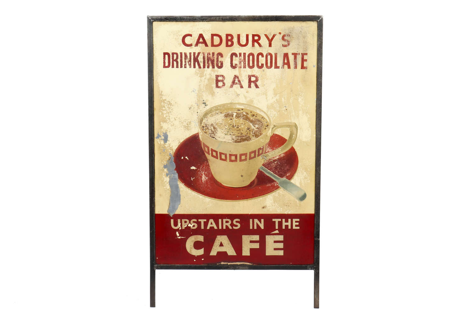 Original vintage 'Cadbury's Drinking Chocolate Bar' sign