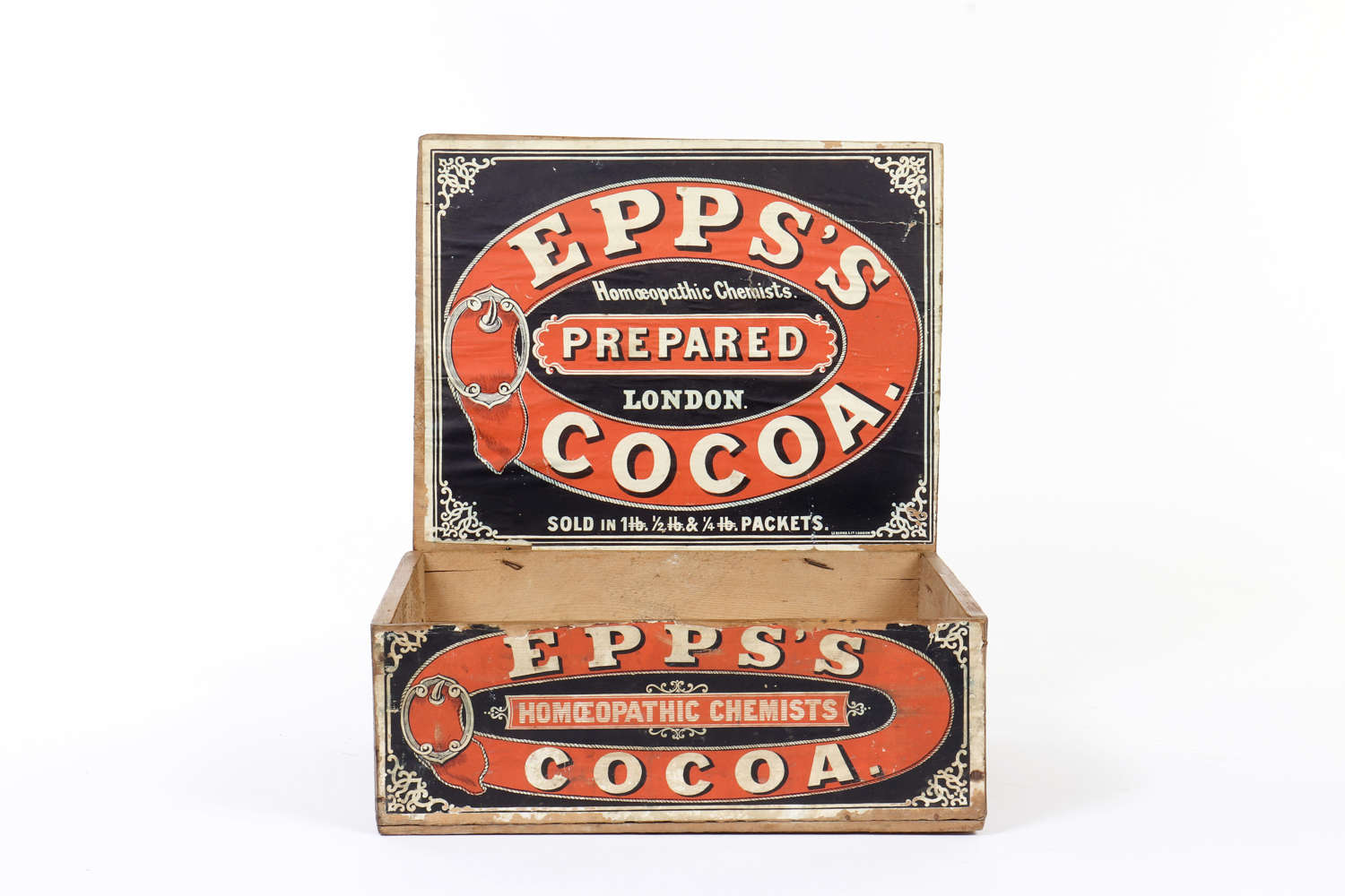 Epps's Cocoa shop delivery and display box