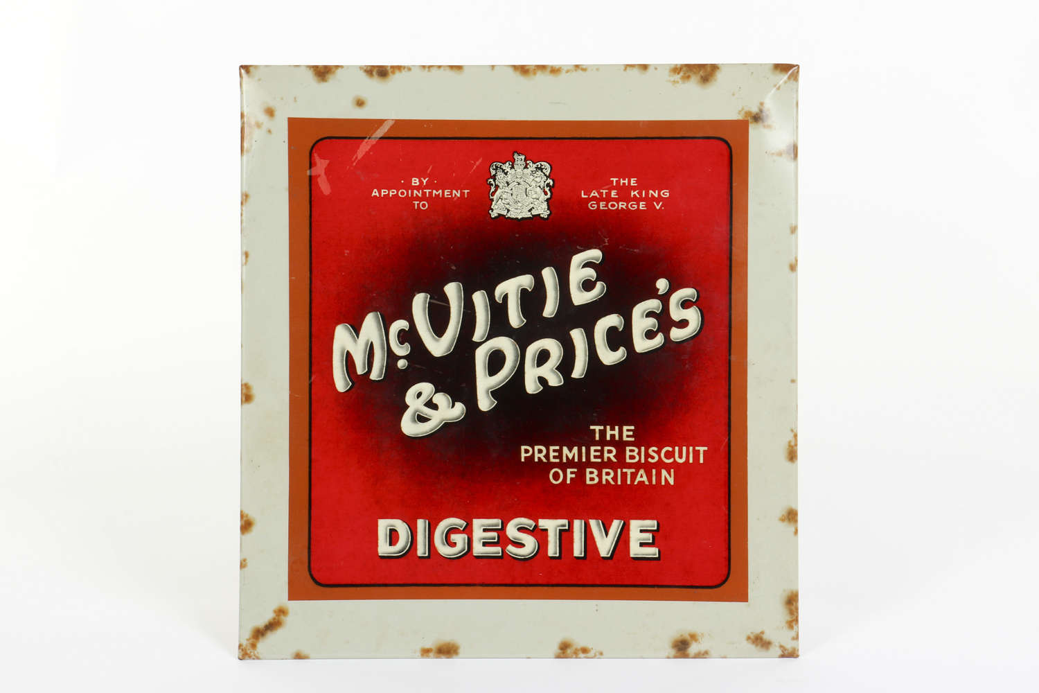 Original vintage advertising sign for McVitie & Price's Digestives.