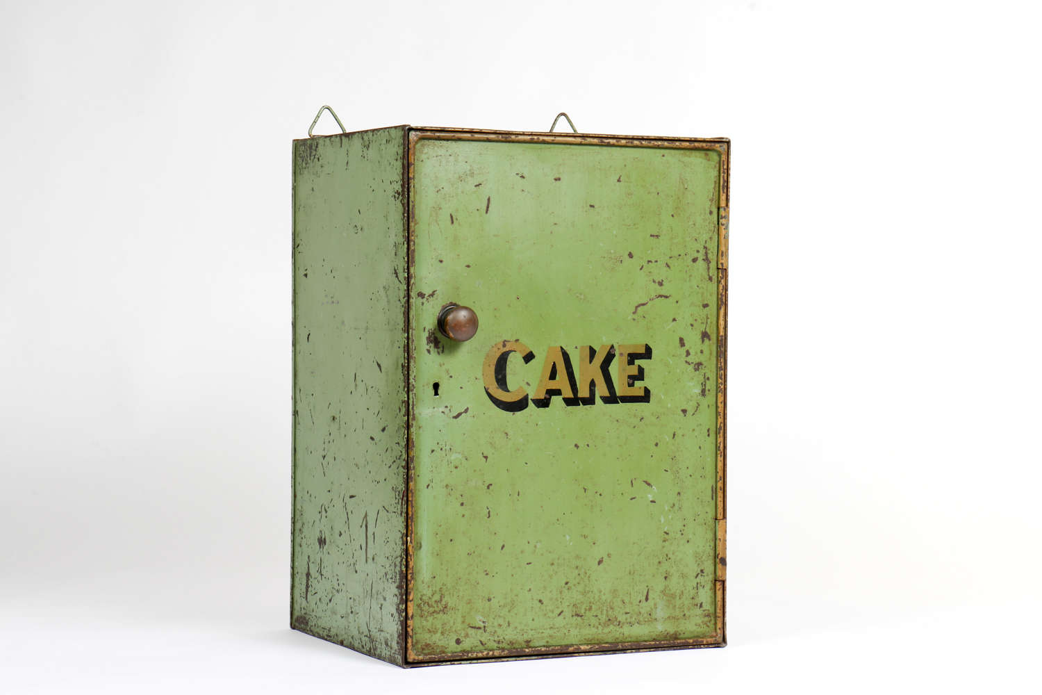 Early 20th century toleware cake cupboard