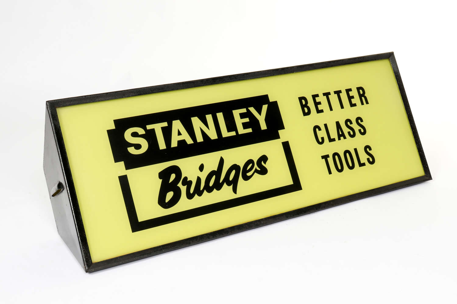 Original vintage Stanley Bridges advertising lightbox