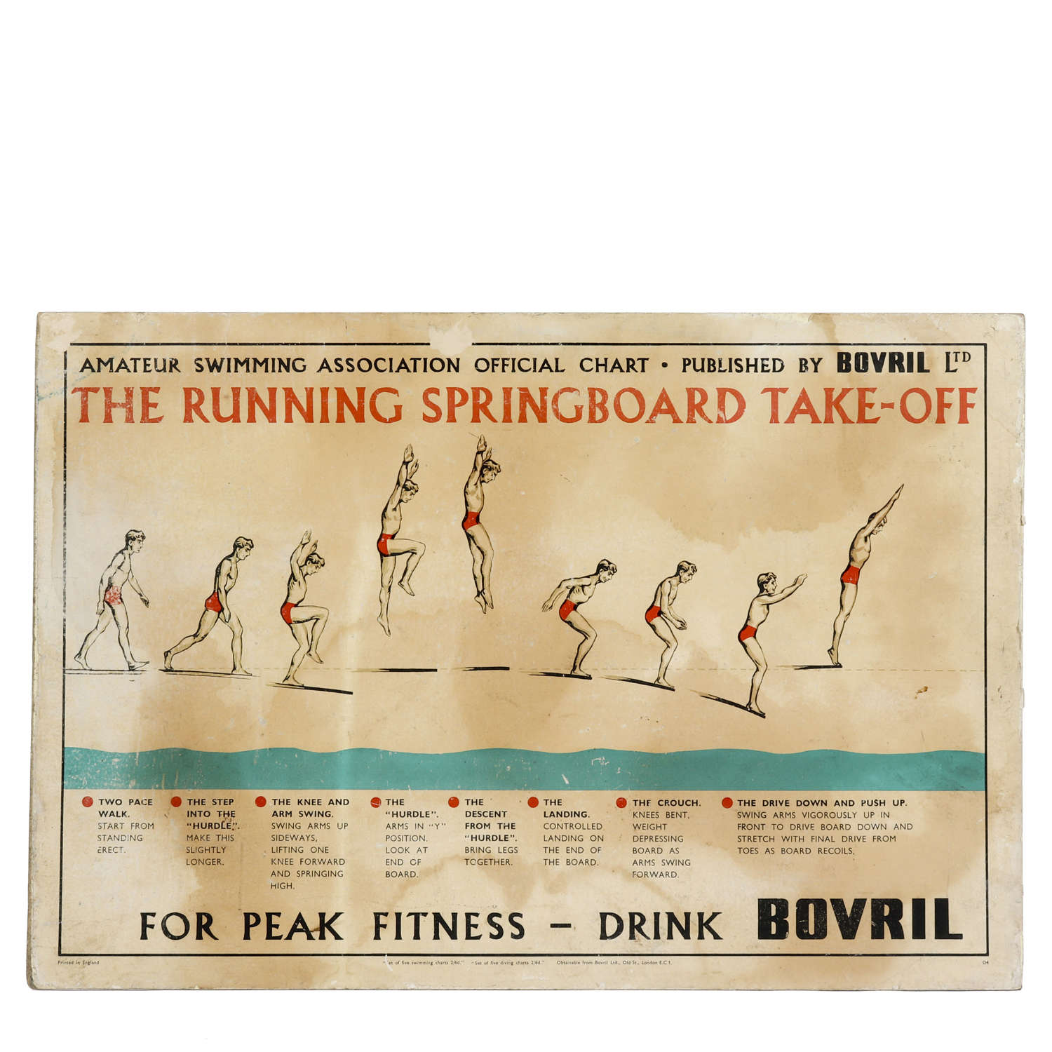 Original vintage Bovril advertising sign