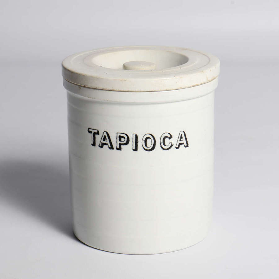 White banded storage jar - 'Tapioca'