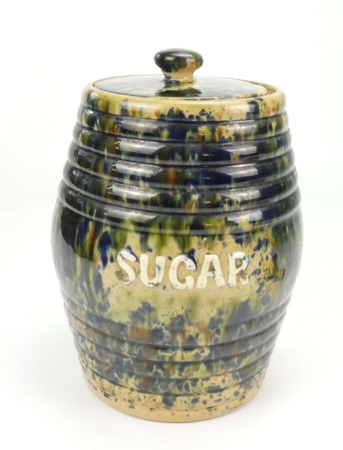 Sugar Jar - Morrison & Crawford, Rosslyn Pottery, Kirkcaldy